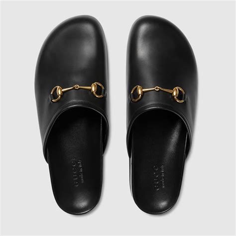 gucci leather slippers